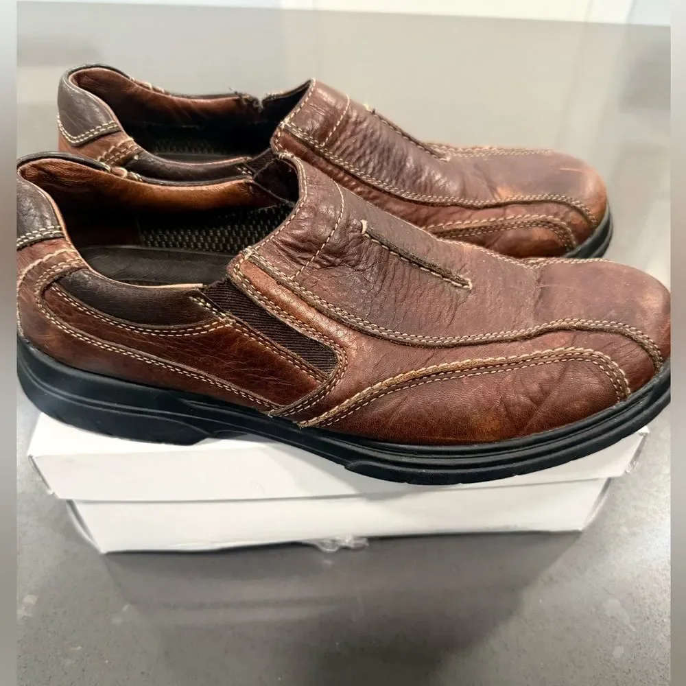 Johnston & Murphy Brown Leather Loafers 10 M